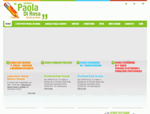 Tablet Screenshot of paoladirosa.it